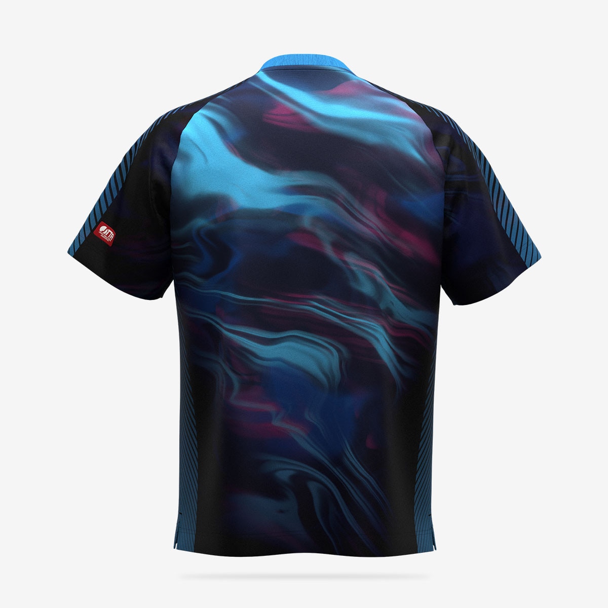 Butterfly Rimeral Shirt - Navy-Sky - Back